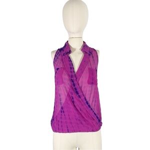 Michelle Jonas Silk Sleeveless Top Size Small NWT